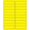 4 x 1”荧光黄色矩形激光标签2000 /