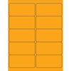 4 x 2”荧光橙色矩形激光标签1000 /