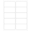 4 × 2“白色可移动矩形激光标签1000/箱