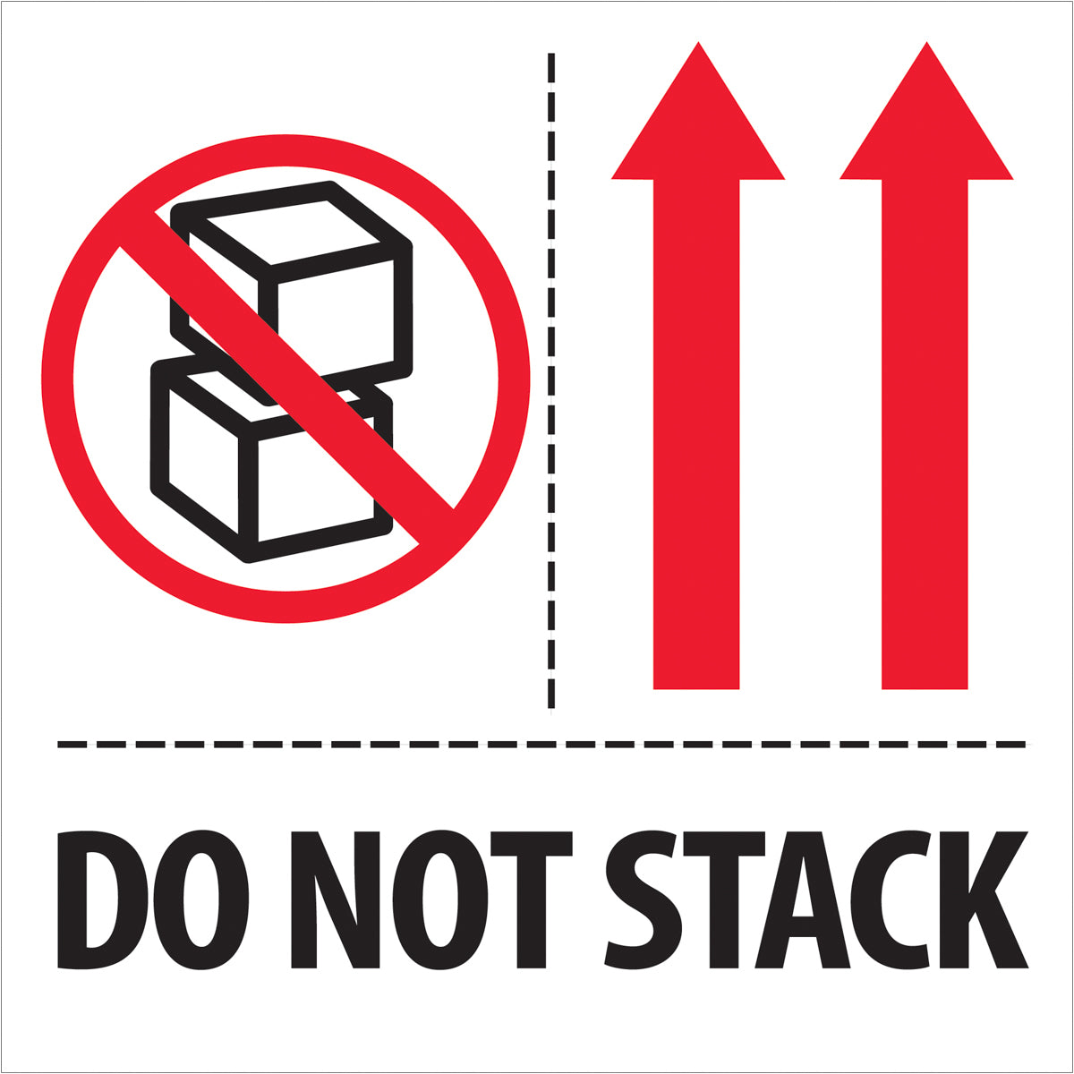 Do Not Stack Pictorial Labels 3 X 4 500roll 2239