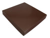 5-3/4 x 5-3/4 x 1-1/8棕色8盎司(1/2磅)方形糖果盒盖子250/箱
