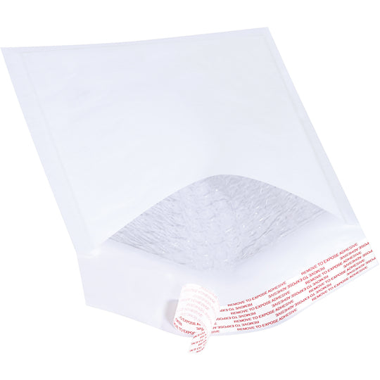 4x8 Poly Bubble Mailers White Self Sealing Shipping Padded Envelopes  Size#000 case:500