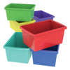 储存箱，10 5/8 X 15 5/8 X 8, 5 1/2加仑，组合颜色，塑料
