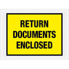 7 1/2 x 5 1/2黄色返回文件包含信封1000/案