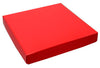 7-3/4 x 7-3/4 x 1-1/8红色16盎司(1磅)方形糖果盒盖子250/箱