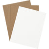 8 1/2 x 11白色纸板垫(。022厚)960 /