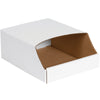 9 x 12 x 4 1/2可叠起堆放的白色波纹本50箱/包