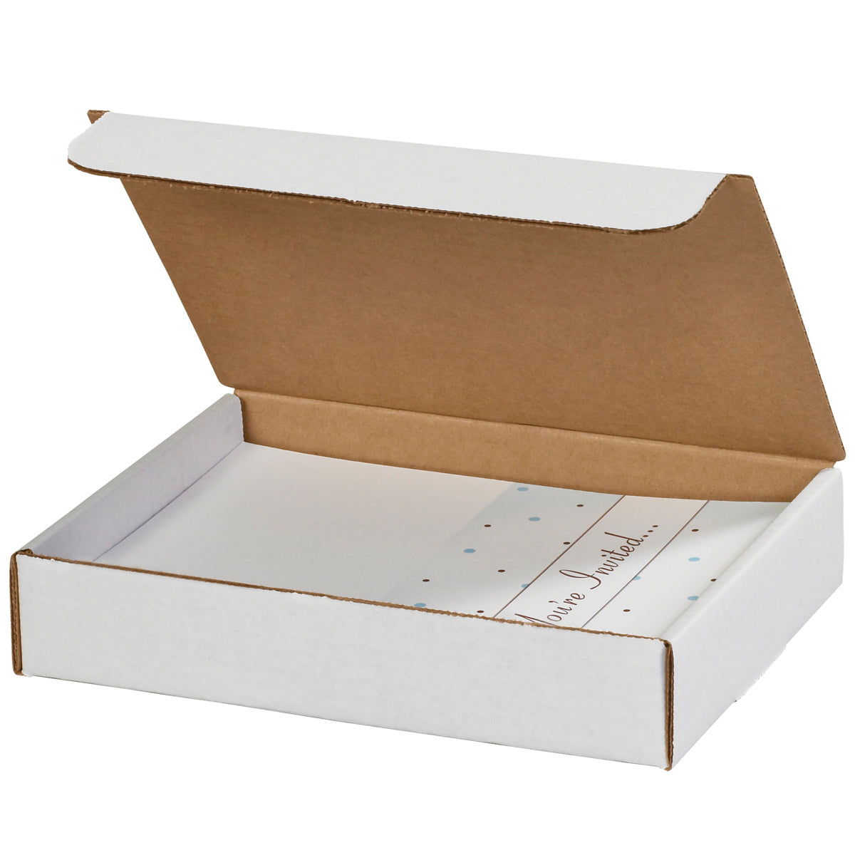 9 x 6 1/2 x 1 3/4 White Literature Mailers - PackagingSupplies.com