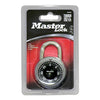 MasterLock组合锁1-7/8“黑色表盘，6锁/盒