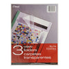 Mead 34816清晰视图报告封面文件夹，3个文件夹/零售包装，24个零售包装/案件
