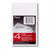 米德57130白色记事簿3 x 5”50张/垫、4垫/零售包装,12零售包/ case