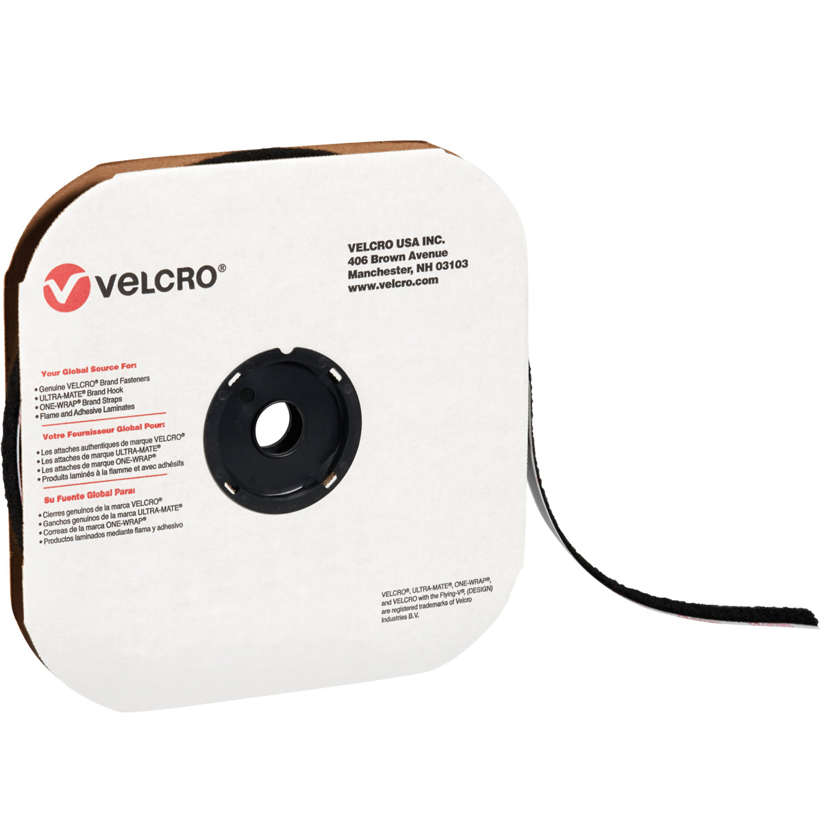 1 1 2 X 75 Hook Black Velcro Brand Tape Individual Strips Packagingsupplies Com