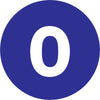 2“圈-“0”(深蓝色)数字标签500/卷