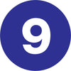 3“圈-“9”(深蓝色)数字标签500/卷