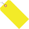 5 3/4 x 2 7/8荧光黄色13 Pt装运标签-预接线1000/箱