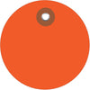 3“橙色塑料圆标签100/盒