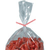 10 × 5/32红色糖果条纹纸扭领带2000/箱