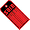 4-3/4 x 2-3/8红色出售标签(薄板- 10点)1000/箱