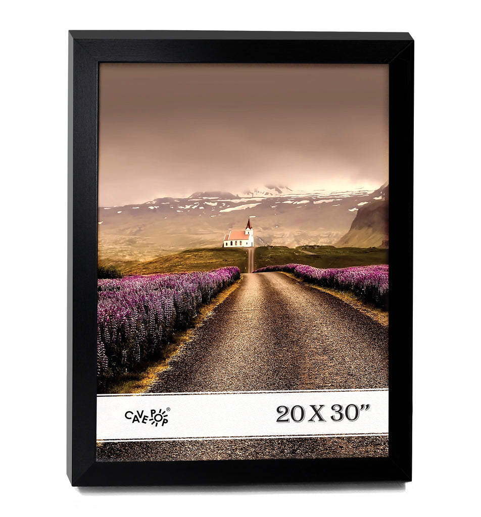 fiets voordeel dividend Cavepop 20x30” Black Wood Picture Frame with Polished Plexiglass – cavepop