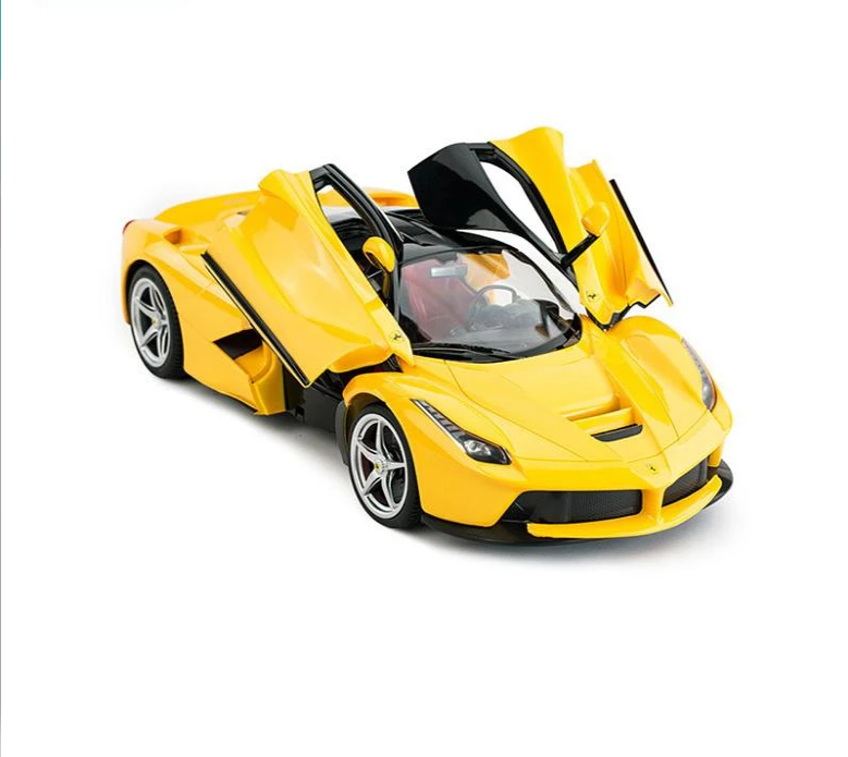 yellow ferrari toy car