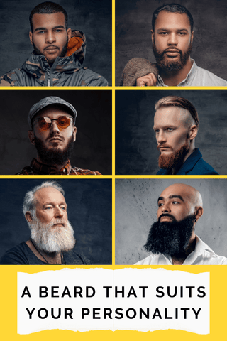 Various beard styling examples by length