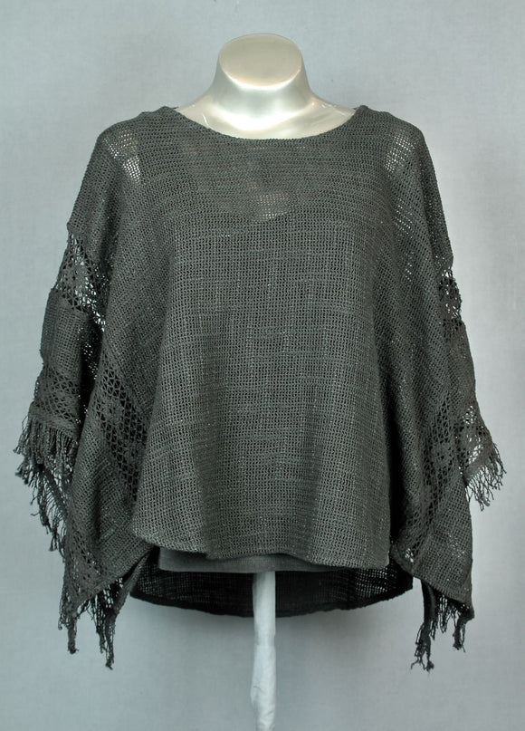 Hemp/Cotton Poncho – Wildflower Clothing NZ