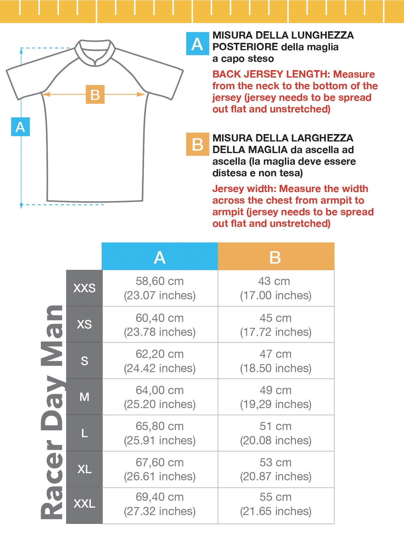 Clothing Size Chart In Cm