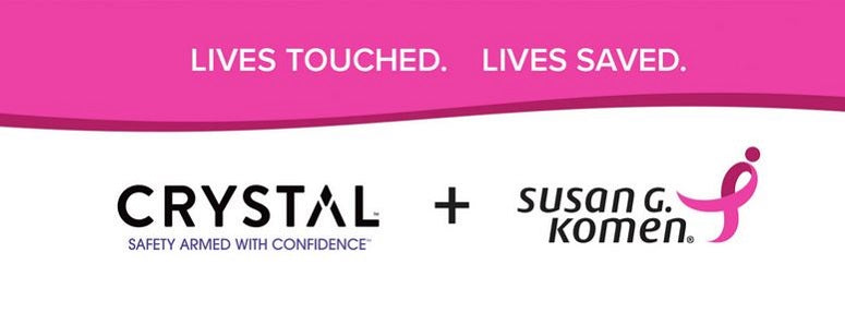 Crystal + Susan G Komen Partnership