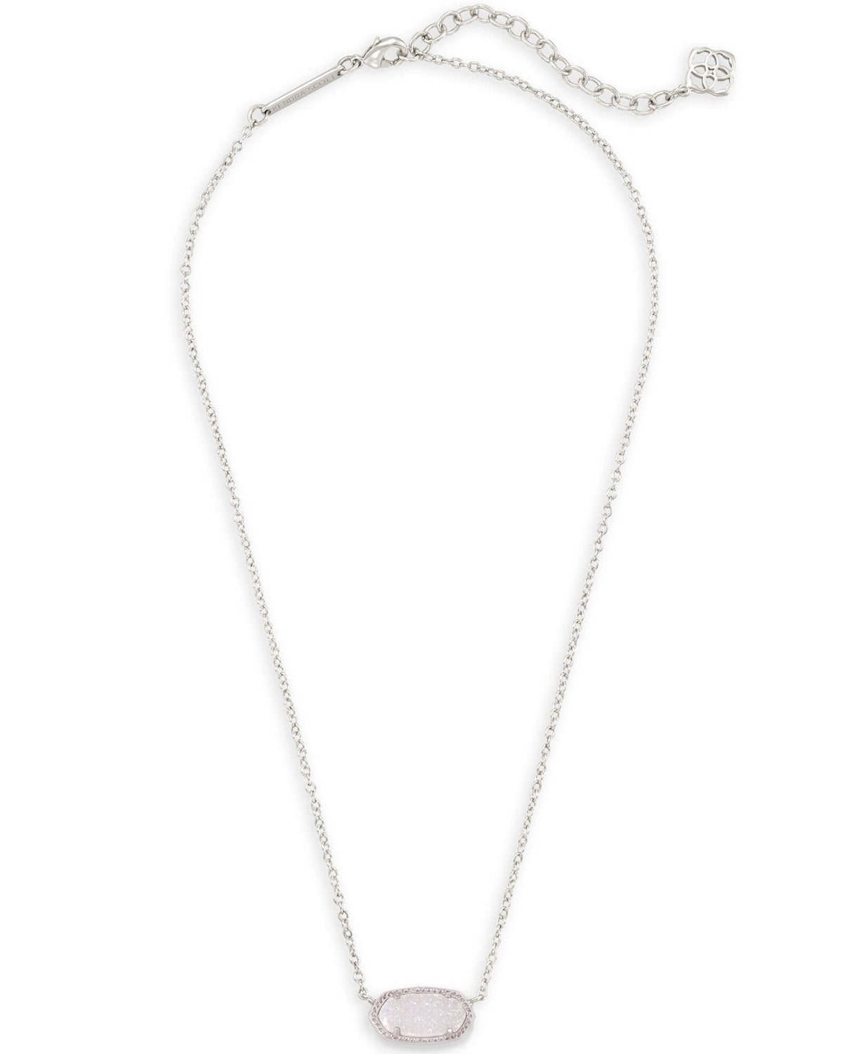 Elisa Pendant Necklace in Silver - Bleu & Co