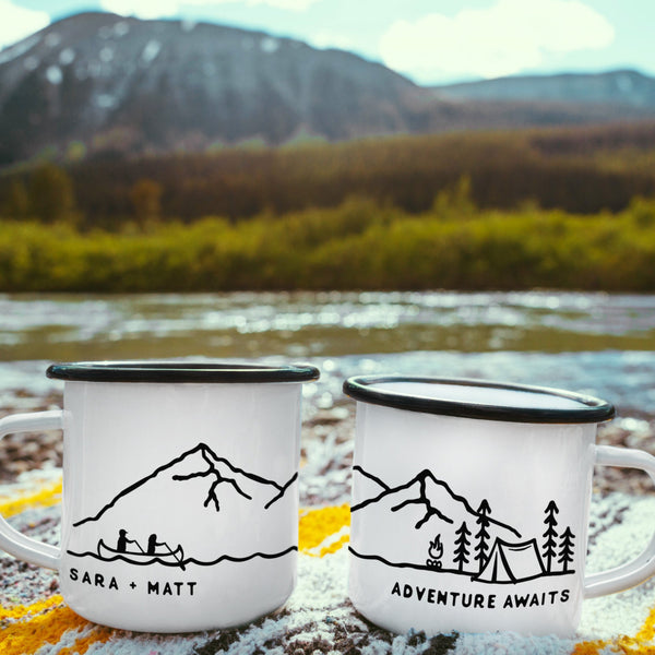 Coffee Mug, Coffee Cup, Mugs, Camping Mug, Adventure Awaits, Cute Mugs,  Ember Co