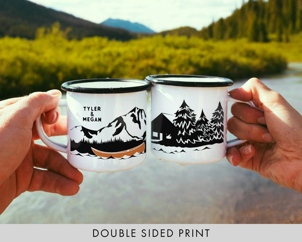 Personalized Name Camping Mug  Tent Design – The ODYSEA Store