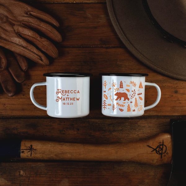 Two Sided Campfire Mug - Blue | Amber Henry