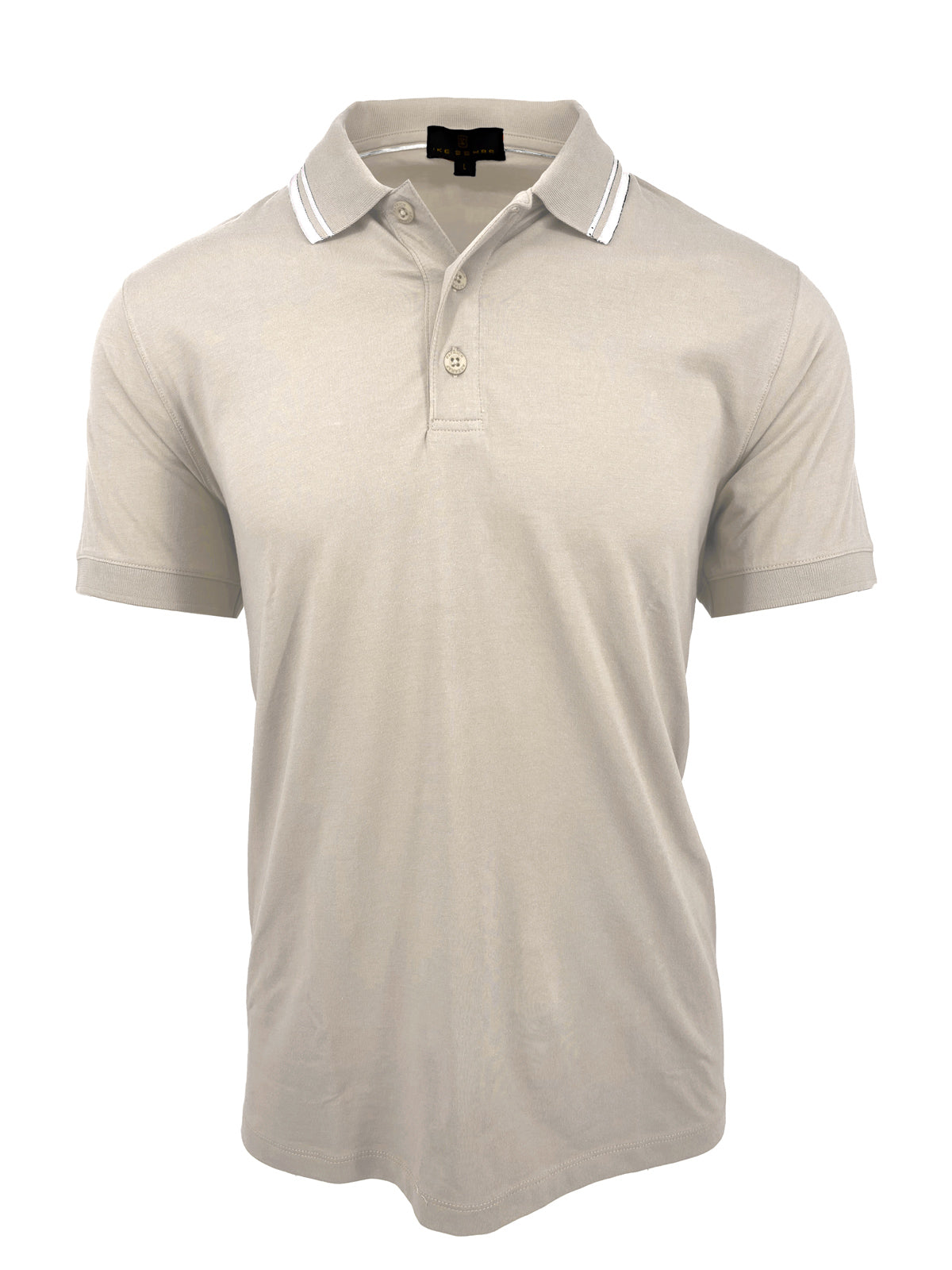 Cream Stretch Polo Knit