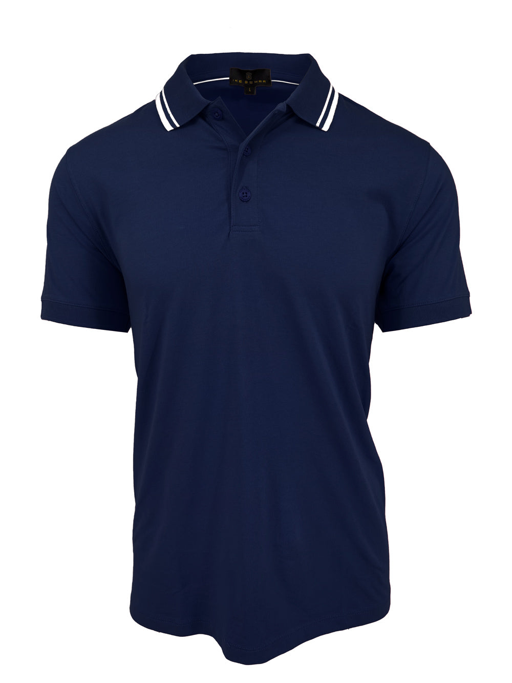 Navy Stretch Polo Knit