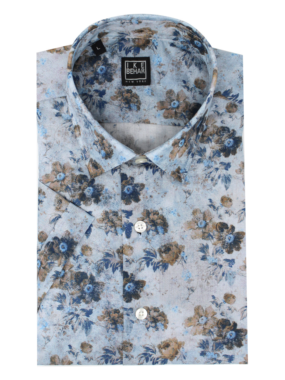 Short Sleeve Wallpaper Floral Sport Shirt