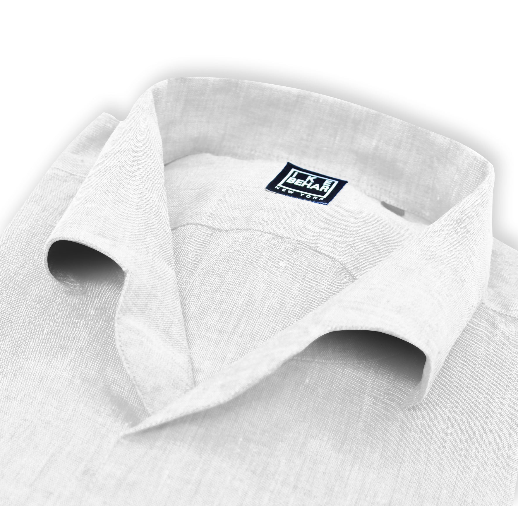 White Linen Single Piece Collar Sport Shirt