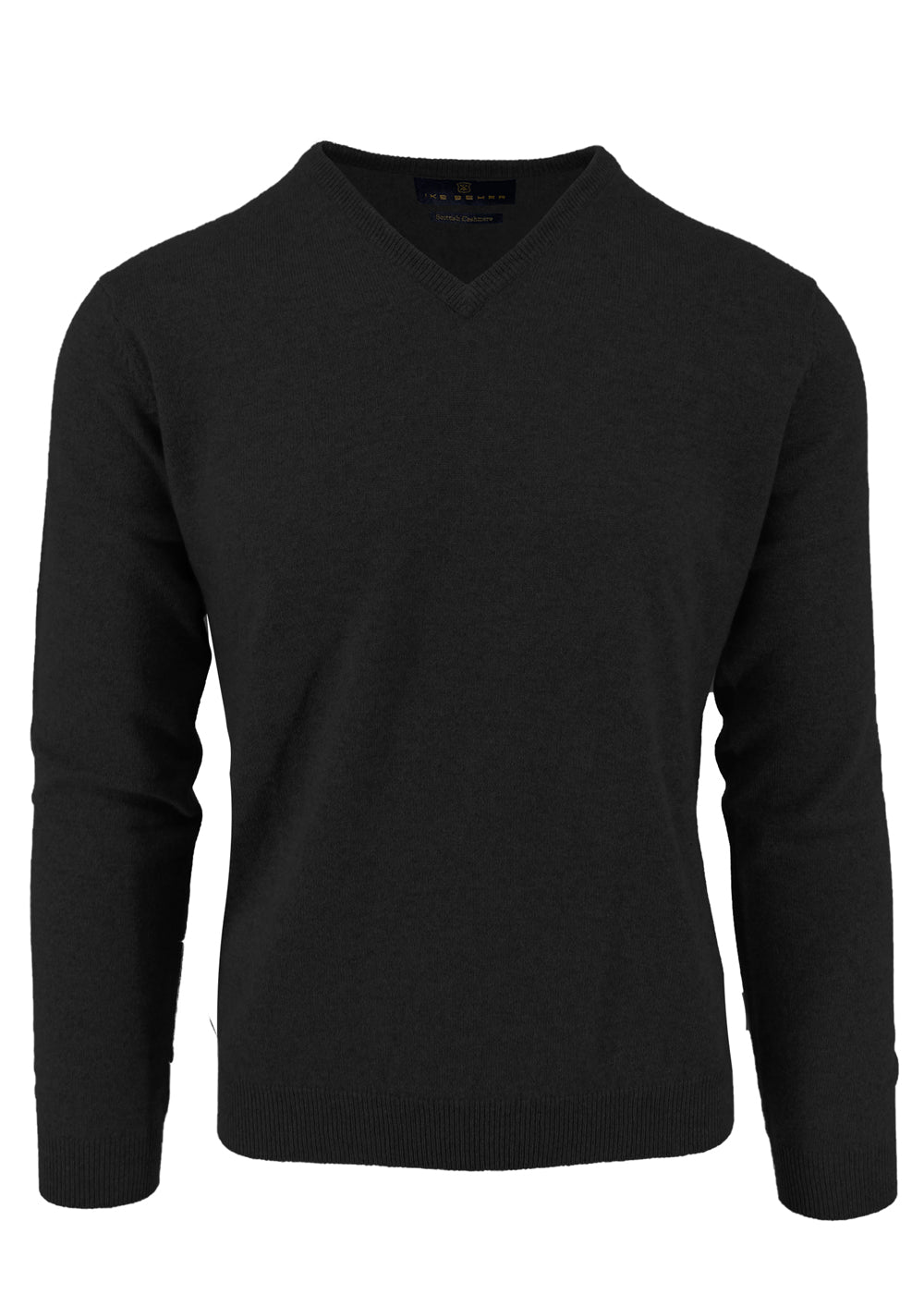 Charcoal V-Neck Cashmere Sweater