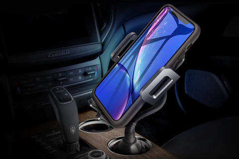 New iPhone battery case in TOPGO Cup Holder Phone Mount