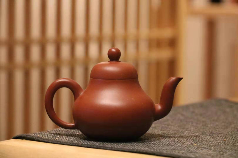 Red Clay Small Stubby Pear-Shaped Teapot with Matching Classic Pitcher and  Cups Set - Taiwan Tea Crafts