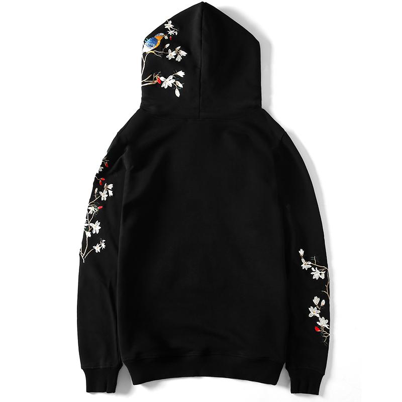 Birds & Trees Embroidered Sukajan Hoodie