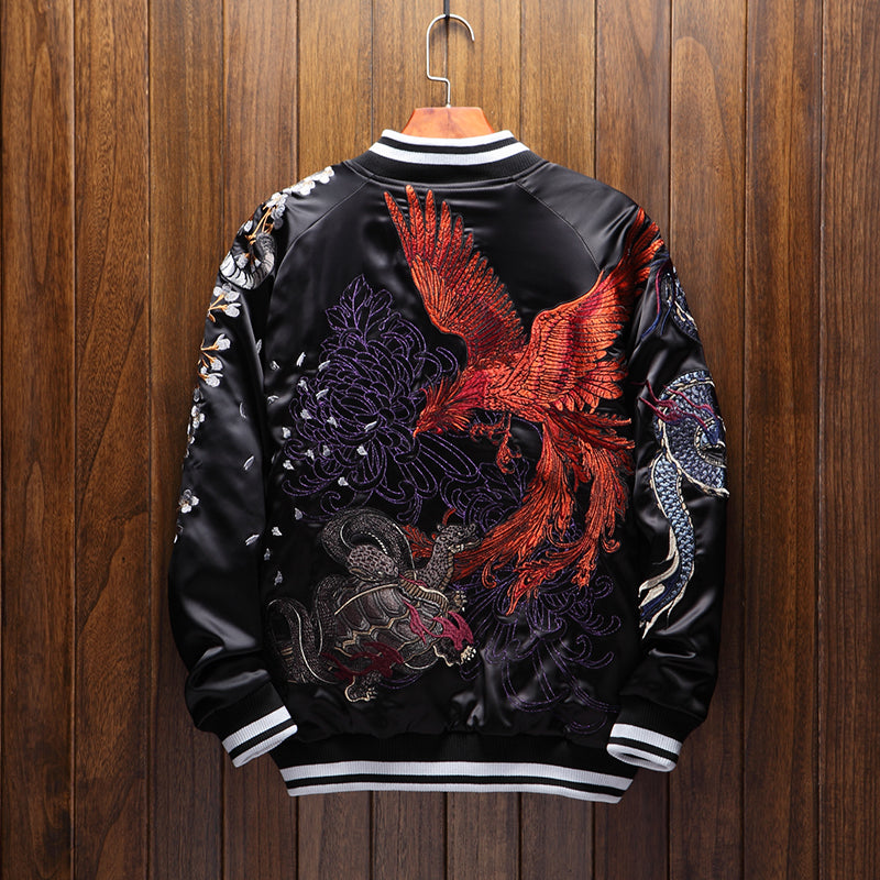 Four Legendary Creatures Sukajan Souvenir Jacket