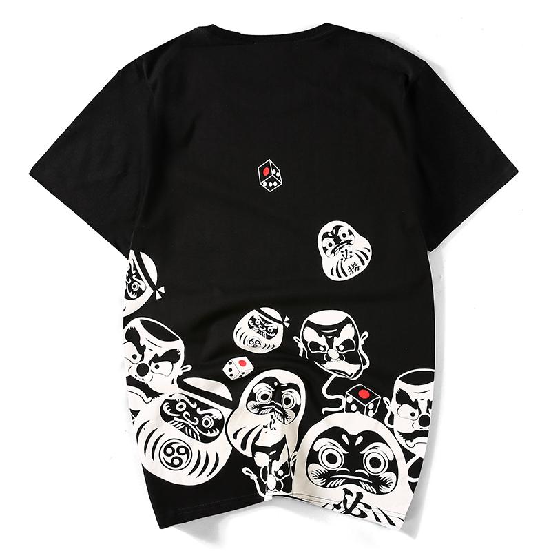 Japanese Daruma Doll Painted T-shirt