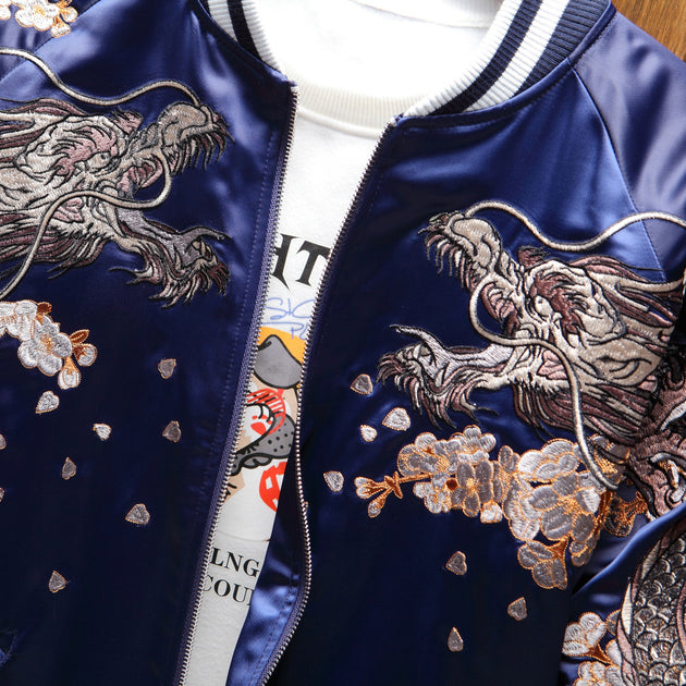 Double Dragon & Phoenix Sukajan Souvenir Jacket – Koisea