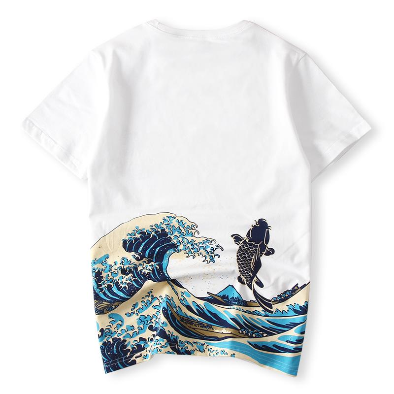 Jumping Carp Painted T-shirt