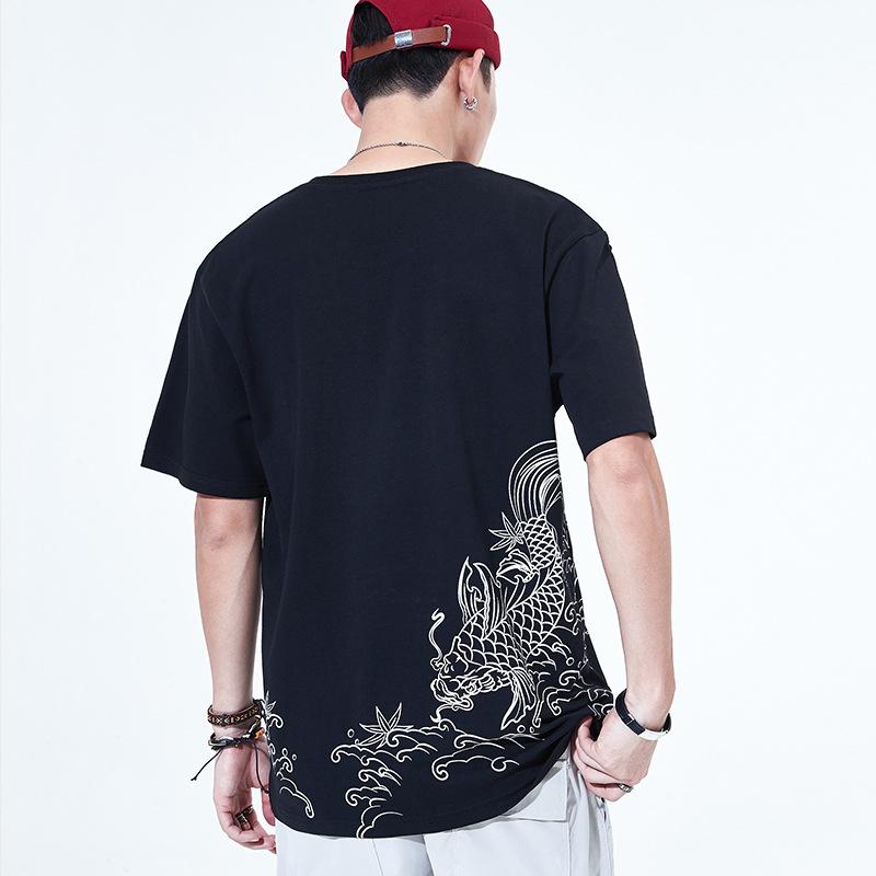 Red Koi Painted T-shirt