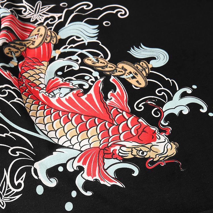 Red Koi Painted T-shirt