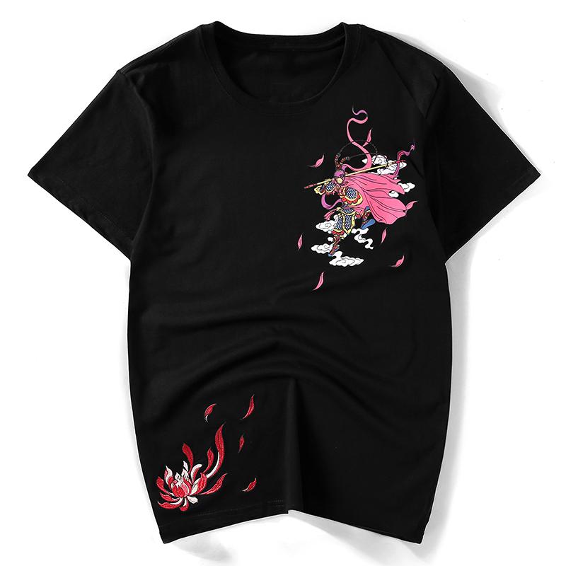 Sun Wukong Embroidery T-shirt