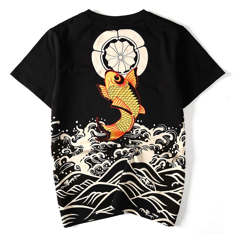 The Golden Koi Painted T-shirt