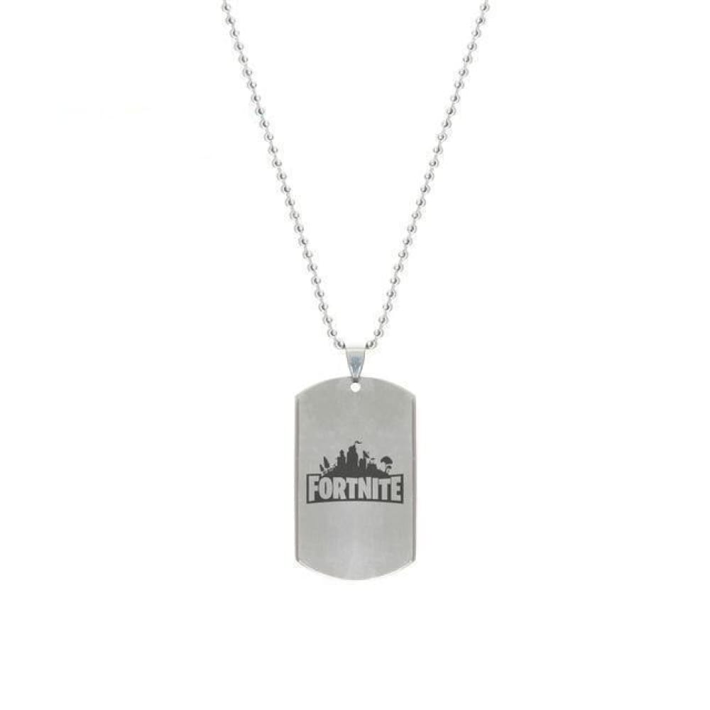 fortnite dog tag necklace fortnite logo fortnite - fortnite tags