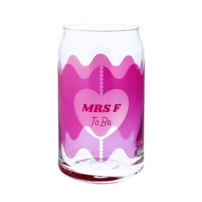 Personalised Mrs To Be Printed Can Glass - Proper Goose